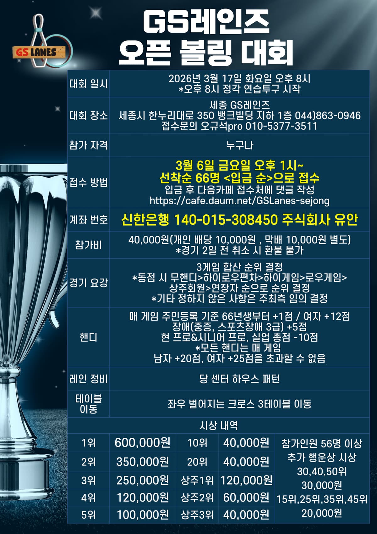 GS레인즈 오픈 볼링 대회
