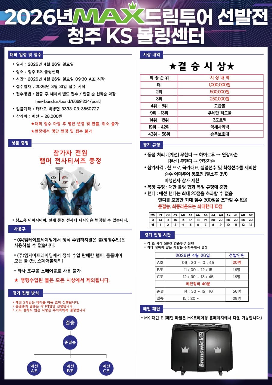 2026년 MAX 드림투어 선발전
